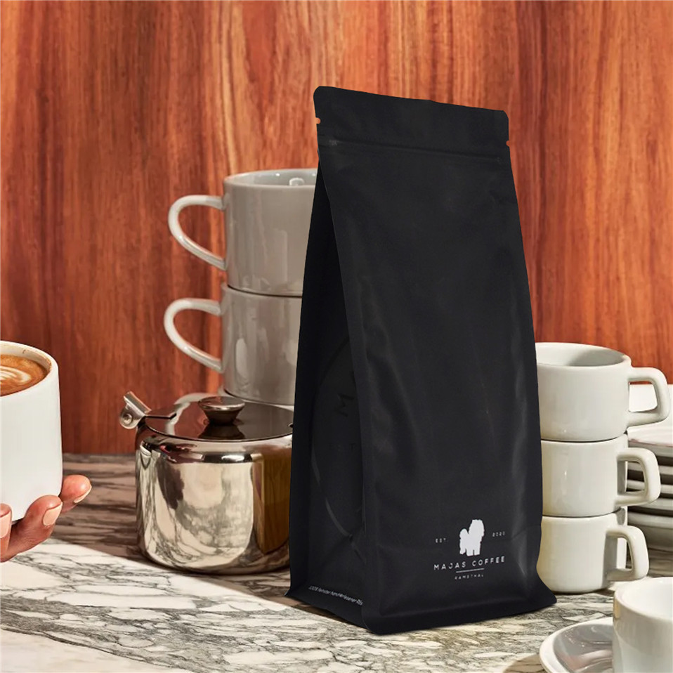 Carbon Neutral Resealable 100 Recyclable Coffee Bags with Valve