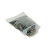 100 Recyclable Clear 8 Oz White Coffee Bags with Valve