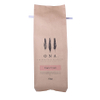 Custom Logo Printed High Barrier 16 Oz White Kraft Degassing Valve Coffee Bags with Tin Tie