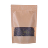 Custom Printed 100% Compostable Stand Up Zipper Pouch Bags with Rectangular Window