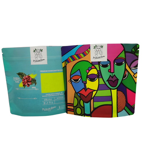 Colorful Printing Compostable Coffee Bean Bag Wholesale