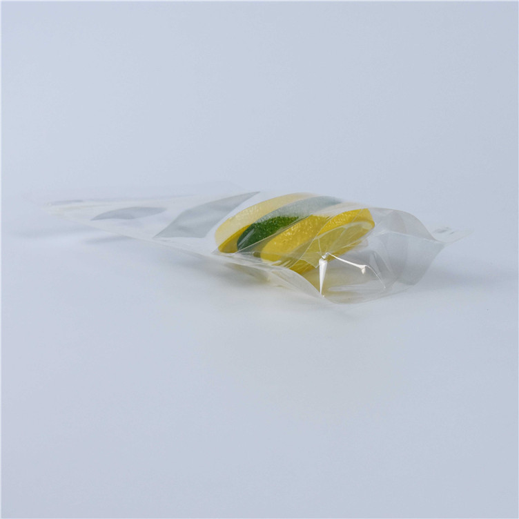 Retail Double Zipper Tea Sample Packaging Single-layer NK Green Packaging 