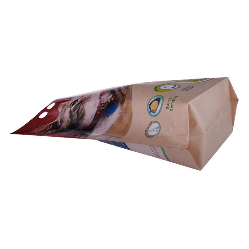 China Supplier Spot Gloss with Matte Compostable Plastic Film Zip Lock Pouch Pet Natural Food Packaging