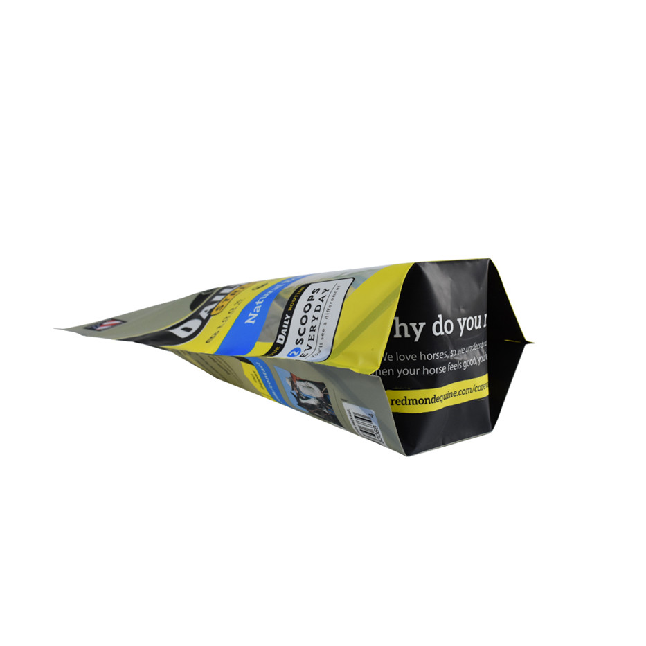 Custom Made Bottom Seal Pouch Food Packaging Bags Clear Basket Bag