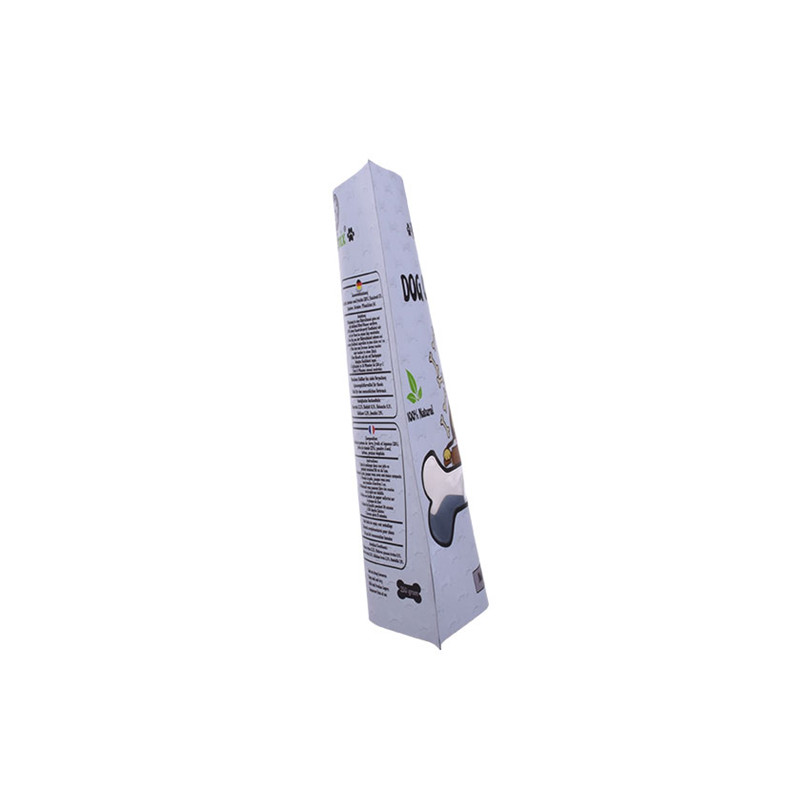 Custom Printed Flat Bottom Pet Food Pouches With Slider Zipper