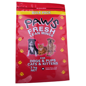 Custom Production Customised pet food packaging bag suppliers