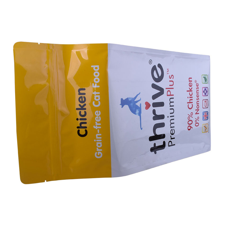 Matte Printing Gravure Printing Oxo Biodegradable Side Gusset Pouch Pet Food Bag with Ziplock