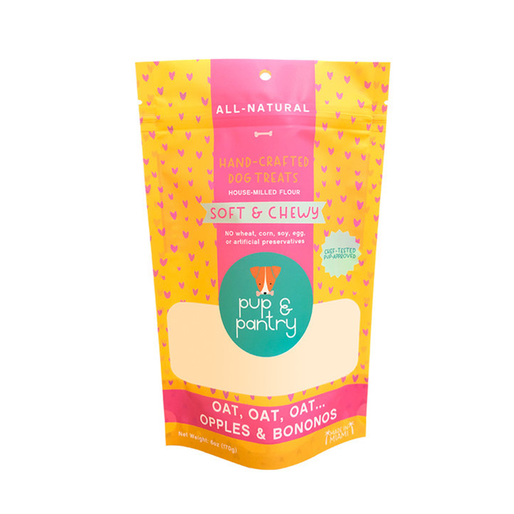 Customize Printing Moisture Proof Full Gloss Finish Cello Zipper Stand Up Pouch Pet Food Package Bags