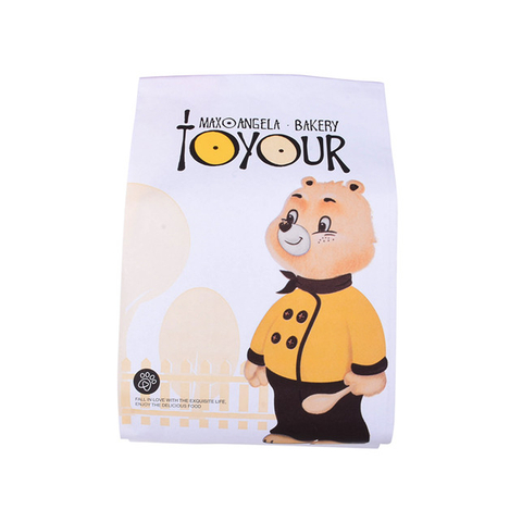 Sustainable kraft paper window bags for bread roast cookies packaging