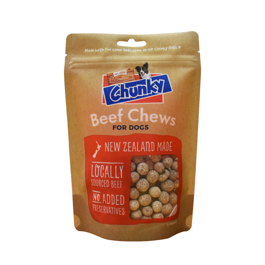 Resealable Ziplock Easy Tear Pet Food Pouches Recycling Compostable Zip Bags Used Feed Bag