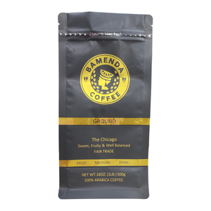 Ziplock Transparent Compostable Zipper Bags Stand Up Plastic Packaging Coffee Pouches