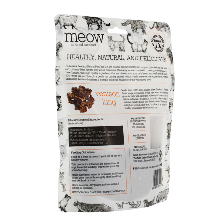 Good Quality Foil Zippered Recycling Cat Food Pouches Uk Pet Treat Bag