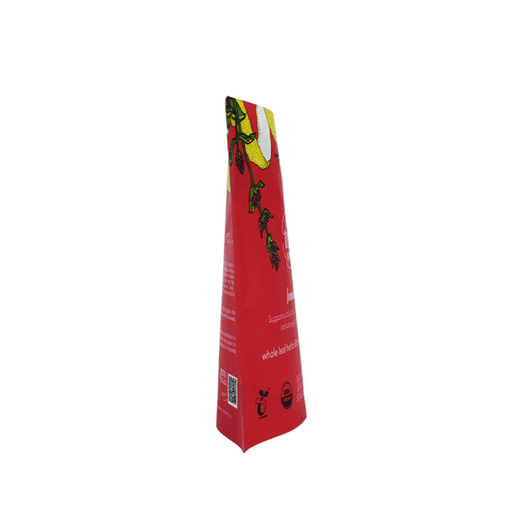 Promotional Barrier Aluminium Foil Compostable Stand Up Pouch Food Grade Tea Packaging Bag