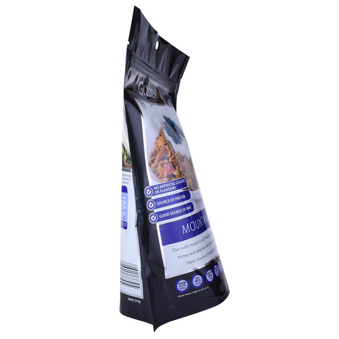 Customized Print quad seal resealable plastic bags with logo oatmeal bean bag Wholesale Candy Bags