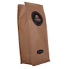 Flat Bottom Ziplock Paper Coffee Bag with Personalized Logo Wholesale