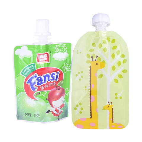 Free Samples New Style Excellent Recyclable Soft Drink Pouch