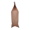 High Quality Ziplock Clear Flat Bottom Kraft Paper Bag Wholesale