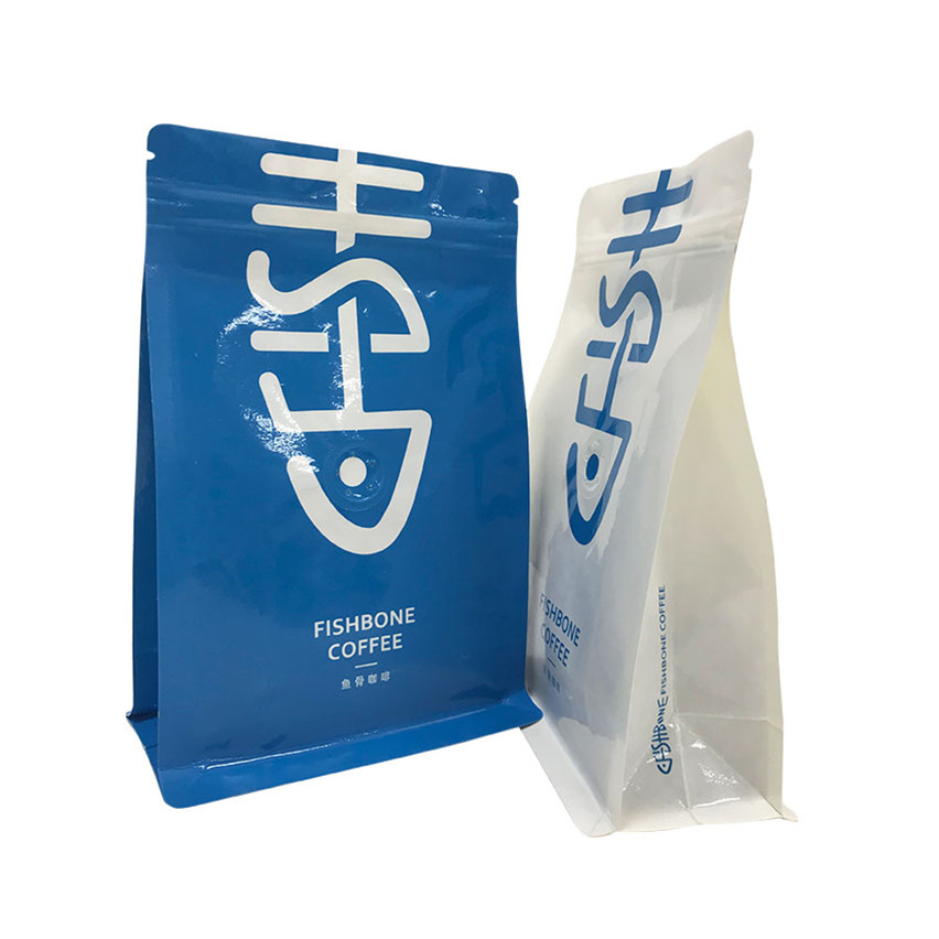 Best Price Gravure Printing Colorful Biodegradable Flat Bottom Ziplock Coffee Packaging Bags