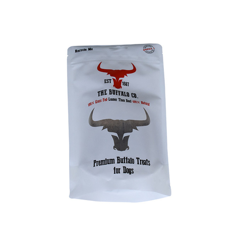 Eco Friendly Full Matte Finish Sugarcane packaging materials Pet Food Stand Up Bag Supplier
