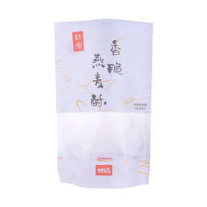 Eco Friendly Moisture Proof Stand Up Biscuit Packaging Bags with Window Wholesale