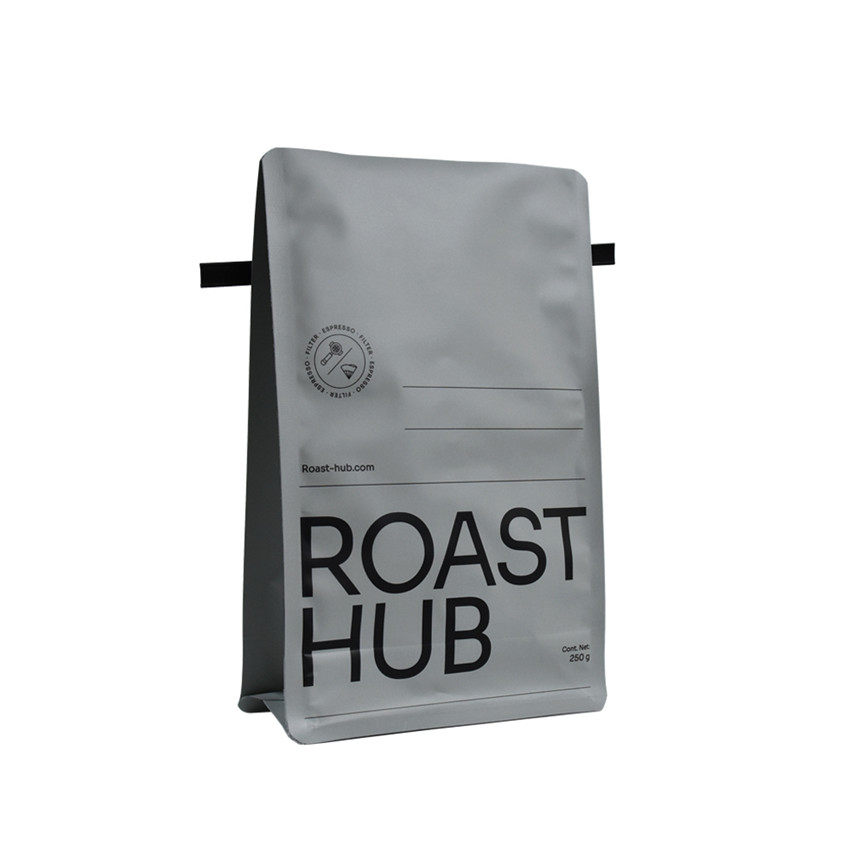 Biodegradable Custom Made Coffee Pouches Packaging with Tin Tie Wholesale