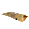 Custom zipper stand up pouch printing with clear window for dog treat packing