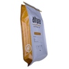 Side gusseted laminate high barrier coffee packing bag with one way valve