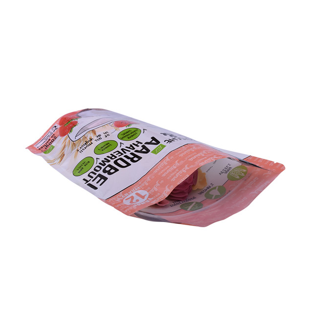 Laminated custom biodegradable pouches with zipper for oats