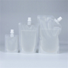 Recycled clear laminated spout pouch packaging for jucie