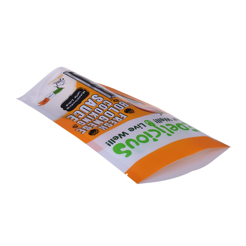 High Quality Custom Production Renewable Stand Up Sauce Packaging Bags