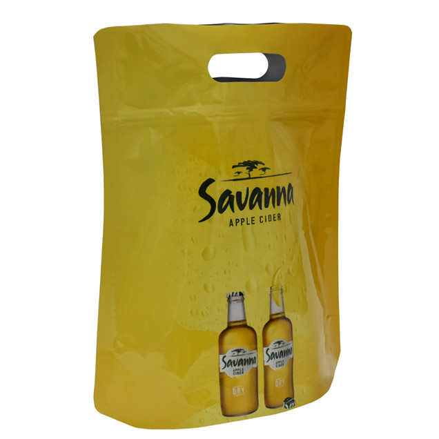 Personalized Logo New Design Wine Stand Up Pouch with Ziplock