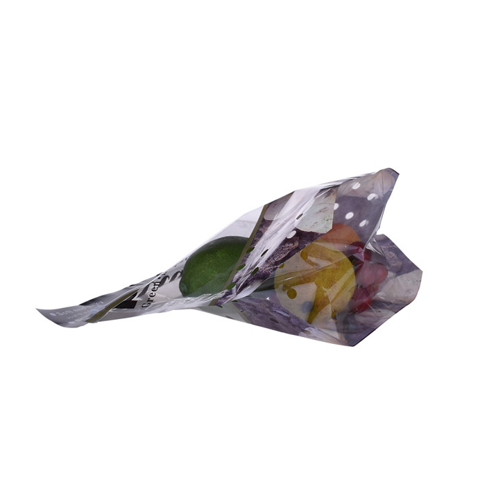 Laminate plastic clear resealable bags with your logo printing to pack fruit