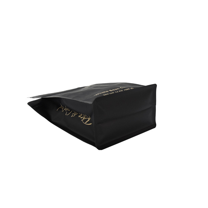 Custom Production Environmentally Friendly Block Bottom Top Seal Coffee Bags with Degassing Valve