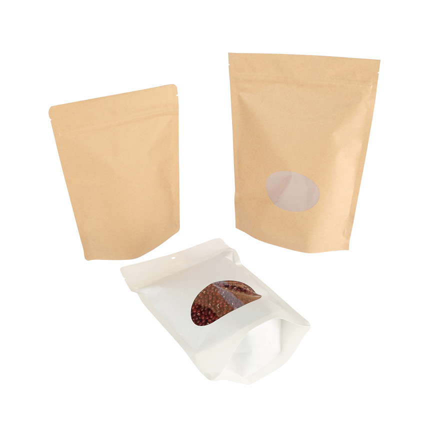 Eco Friendly Customized Logo Ziplock Bulk Stand Up Pouches Wholesale