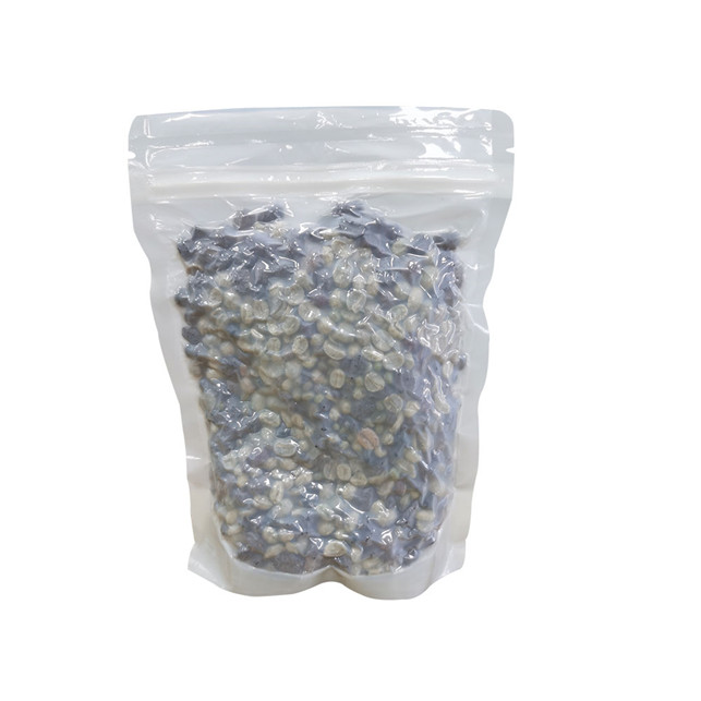 Compostable vacuumized food bag with 3 side seal