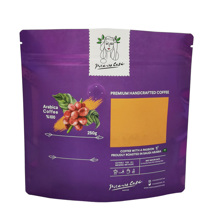 Heat Seal Doypack Paper Bag Coffee Supplier