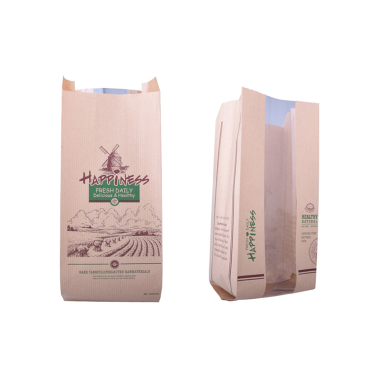 Plastic Zip Lock Compostable Material Paper Bags For Flour