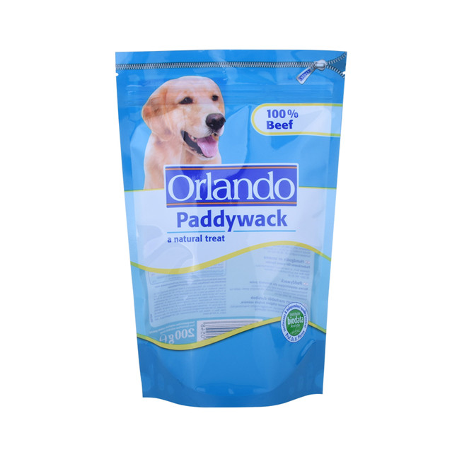 Bright Printing Varnishing Pet Food Bag With Ziplock