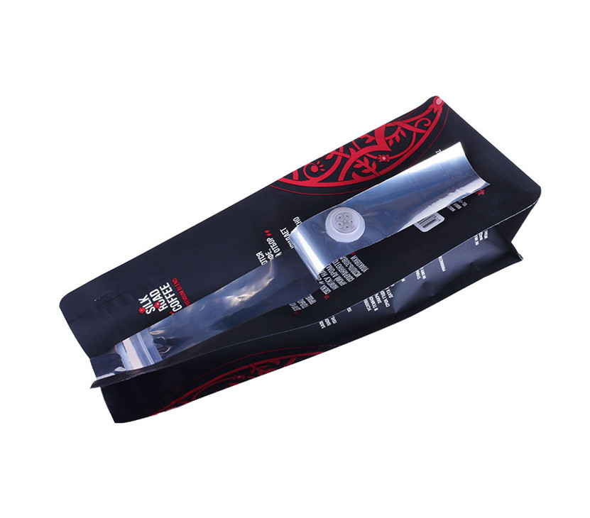 Heat Seal YC Biodegradable Black Kraft Coffee Bag