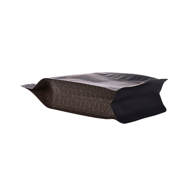 1kg organic kraft compostable coffee packing with valve