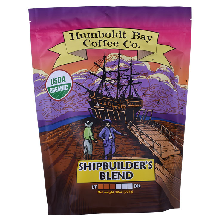 Reusable Kraft Paper Stand Up Cofee Bag