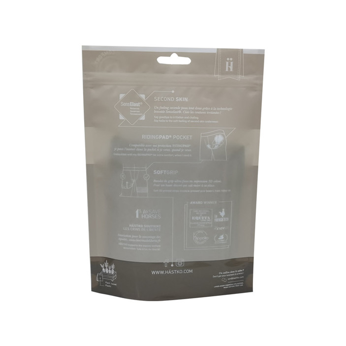 Green BIO PE T Shirt Swimwear Packaging Plastic Bag with Zipper