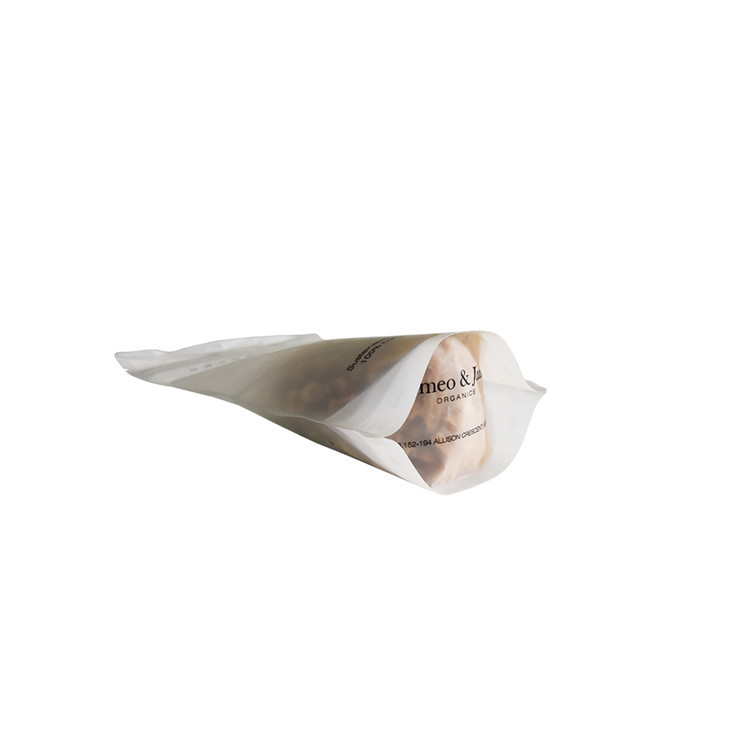 High Quality Matte Printing Biodegradable Round Bottom Zipper Bag Wholesale