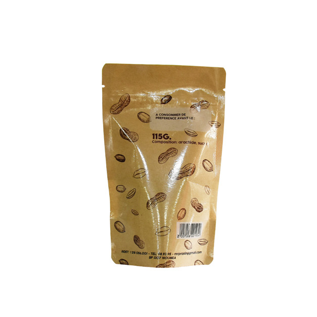 Gravure Printing Colorful Moisture Proof Clear Stand Up Paper Bags with Zipper