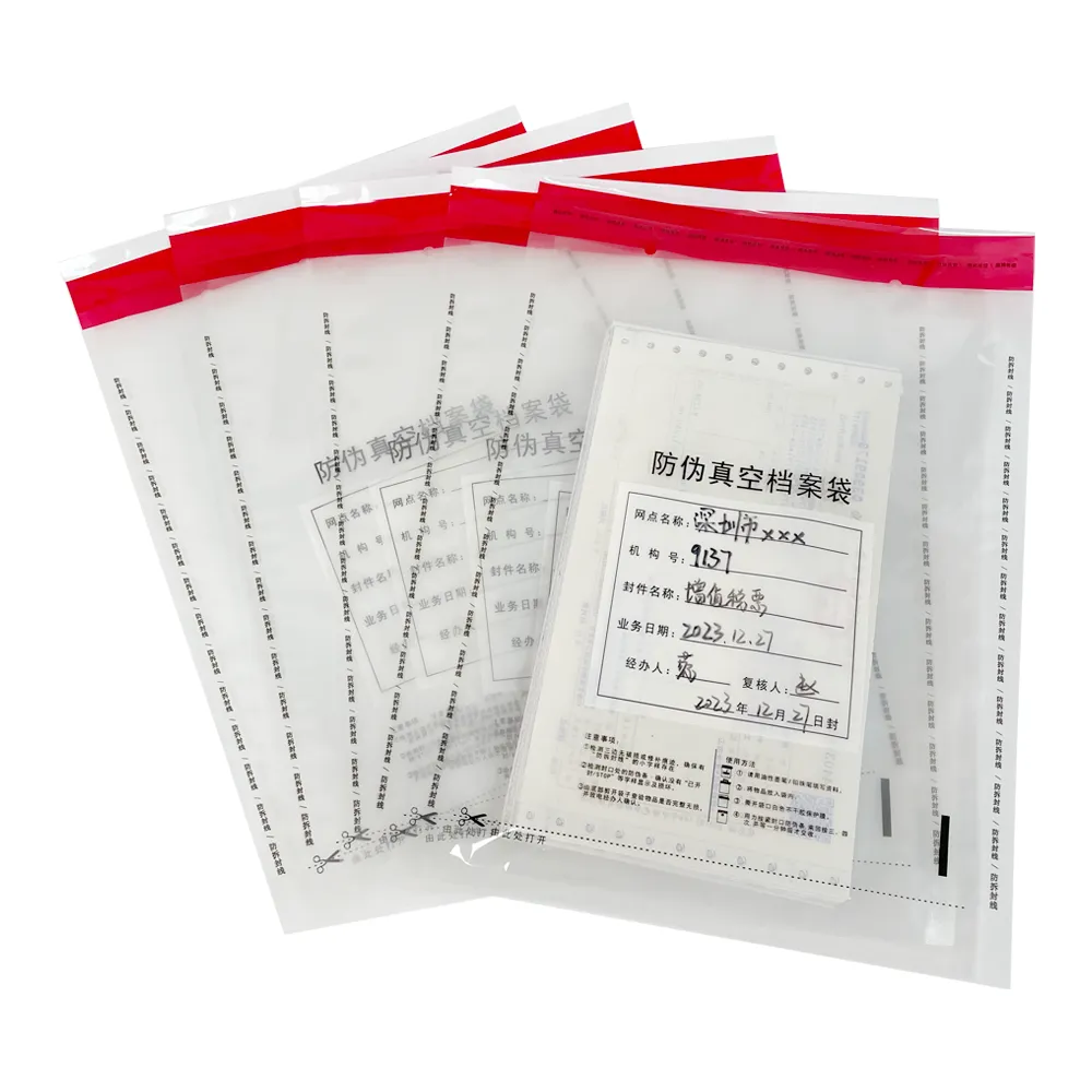 Tamper Evident Plastic Security Bags for Evidence & Secure Transport
