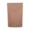 Compostable Biodegradable Packaging Black/white Kraft Paper Bag Food Grade Stand Up Pouches