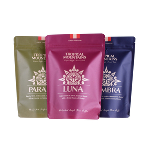 ECO Sustainable Custom Logo Printed Food Grade Stand Up Pouches For Coffee Bags