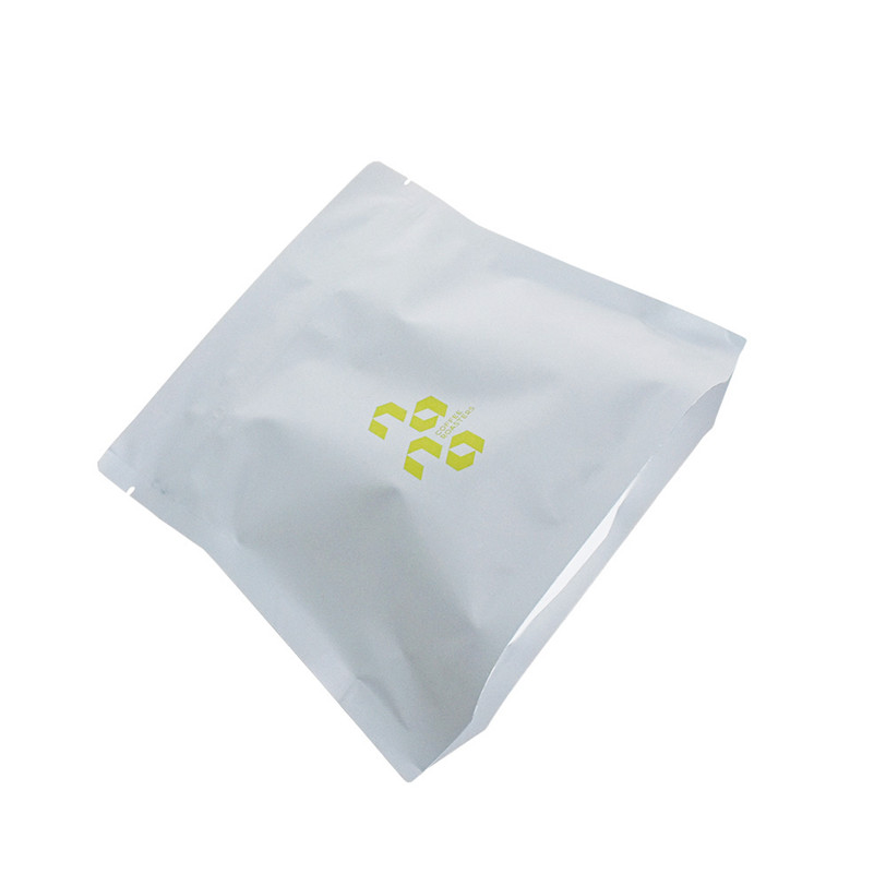 Compostable White Stand Up Coffee Ziplock Bags Pouches