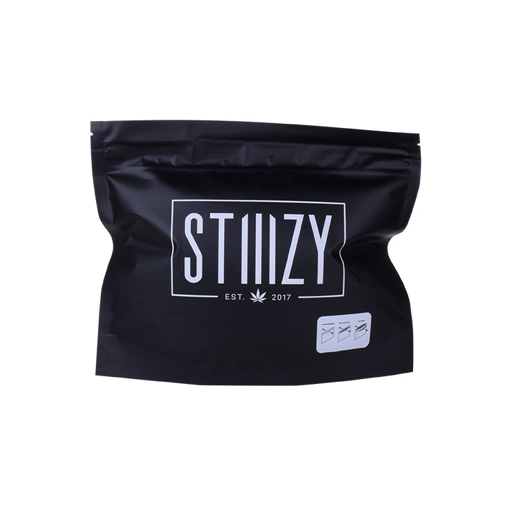 Customized Logo Printing Stand Up Marijuana Cannabis Packaging Pouch Bag with Child Resistant Zipper