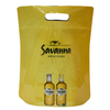Retail Quad Seal Custom Food Package Wine Bags